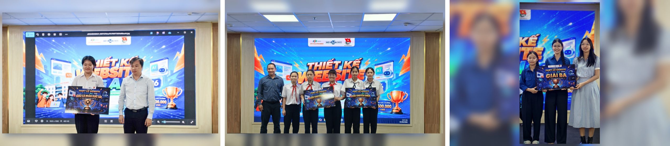 Ban Tổ chức trao giải và vinh danh các đội thi — phần 1